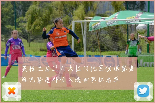 英格兰后卫利夫拉门托因伤退赛查洛巴紧急补位入选世界杯名单